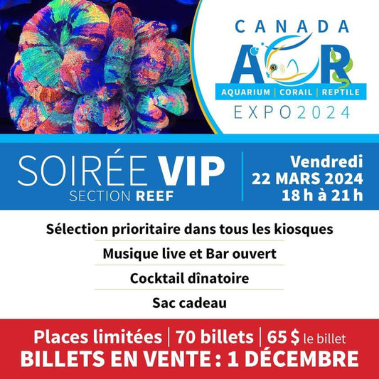 Soirée VIP REEF - Salon ACR Expo Montréal - 22 mars 2024