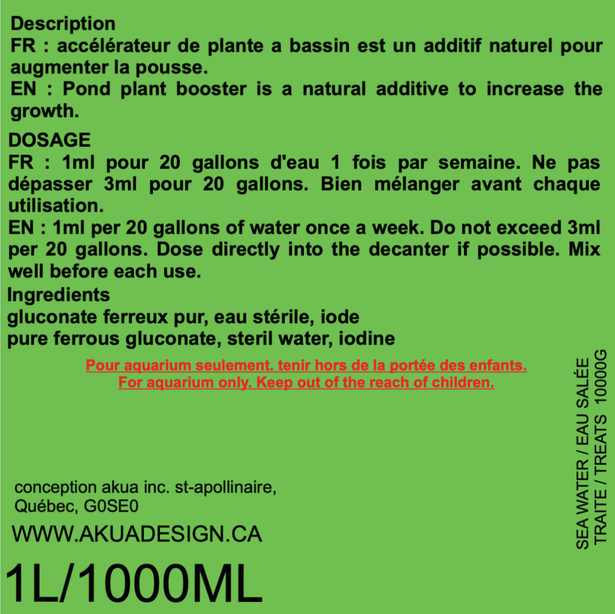 POND PLANT BOOSTER -  ADDITIVE